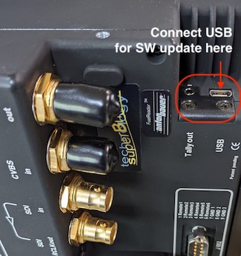 CinemonitorHD, CinemonitorUHD side USB port