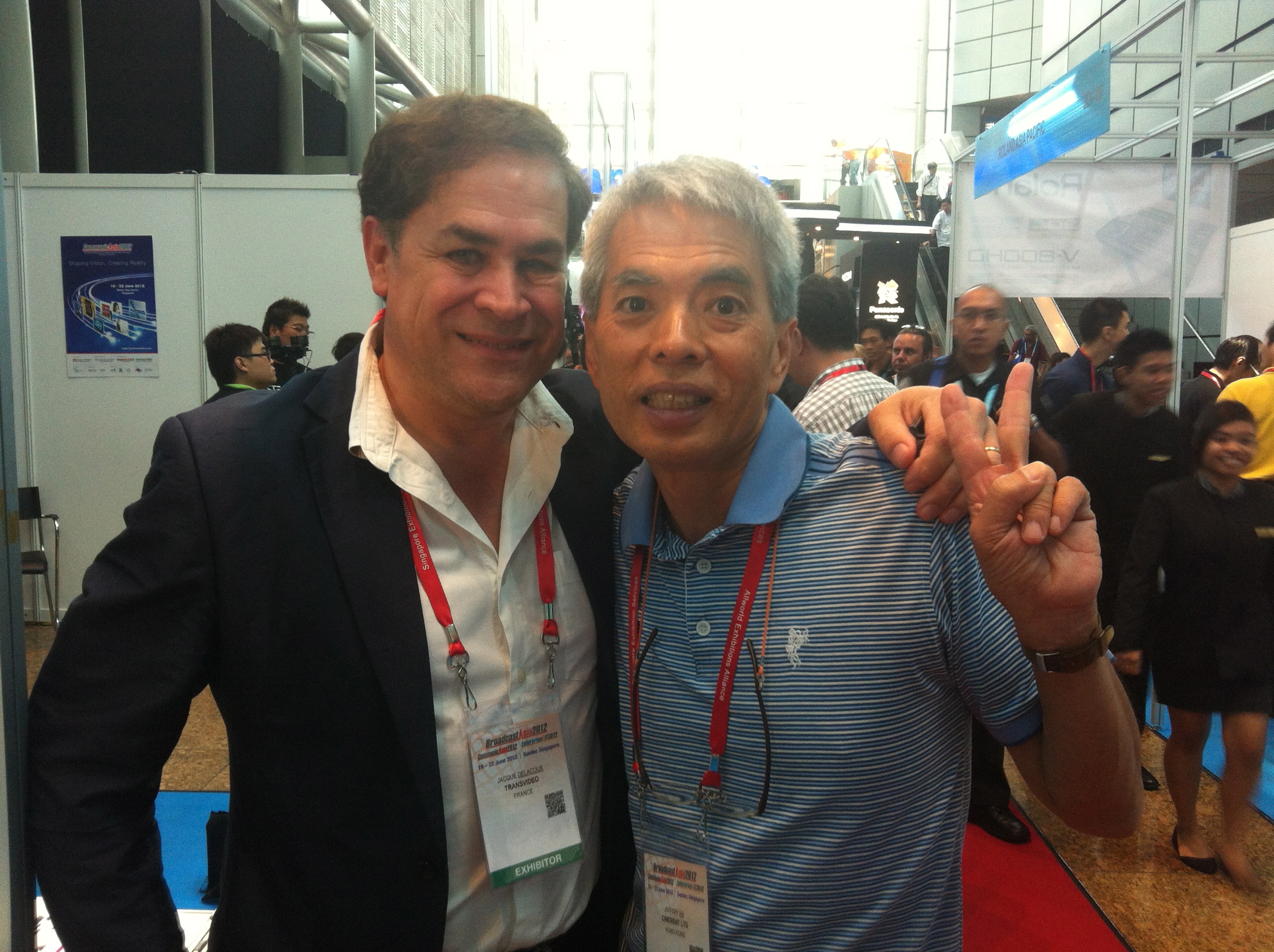 Jeffrey HA and Jacques DELACOUX in Singapore - June 2012