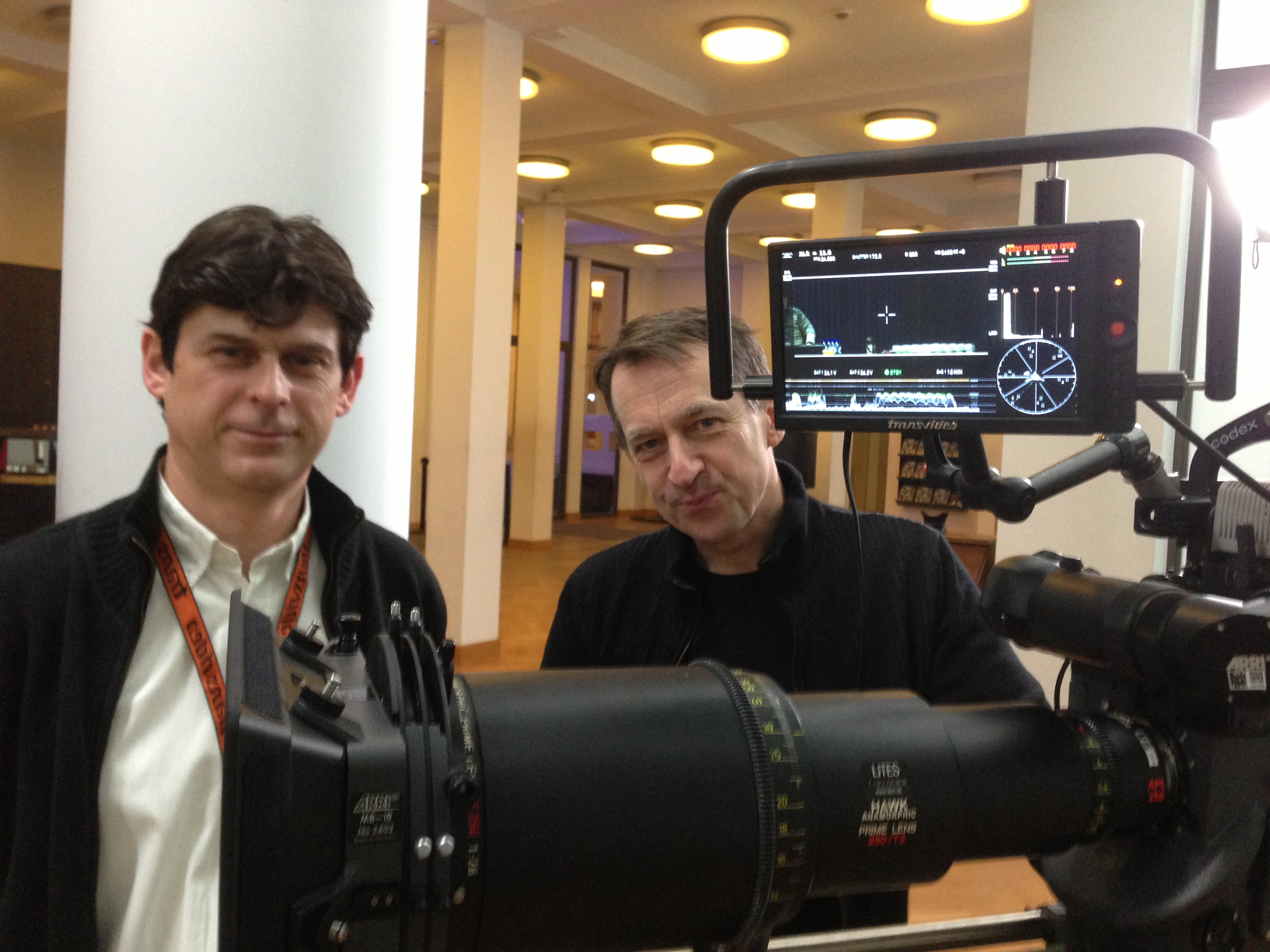 Nilolas Cladakis BEAC and Wim Michiels LITES close to the RainbowHD on an Alexa Studio