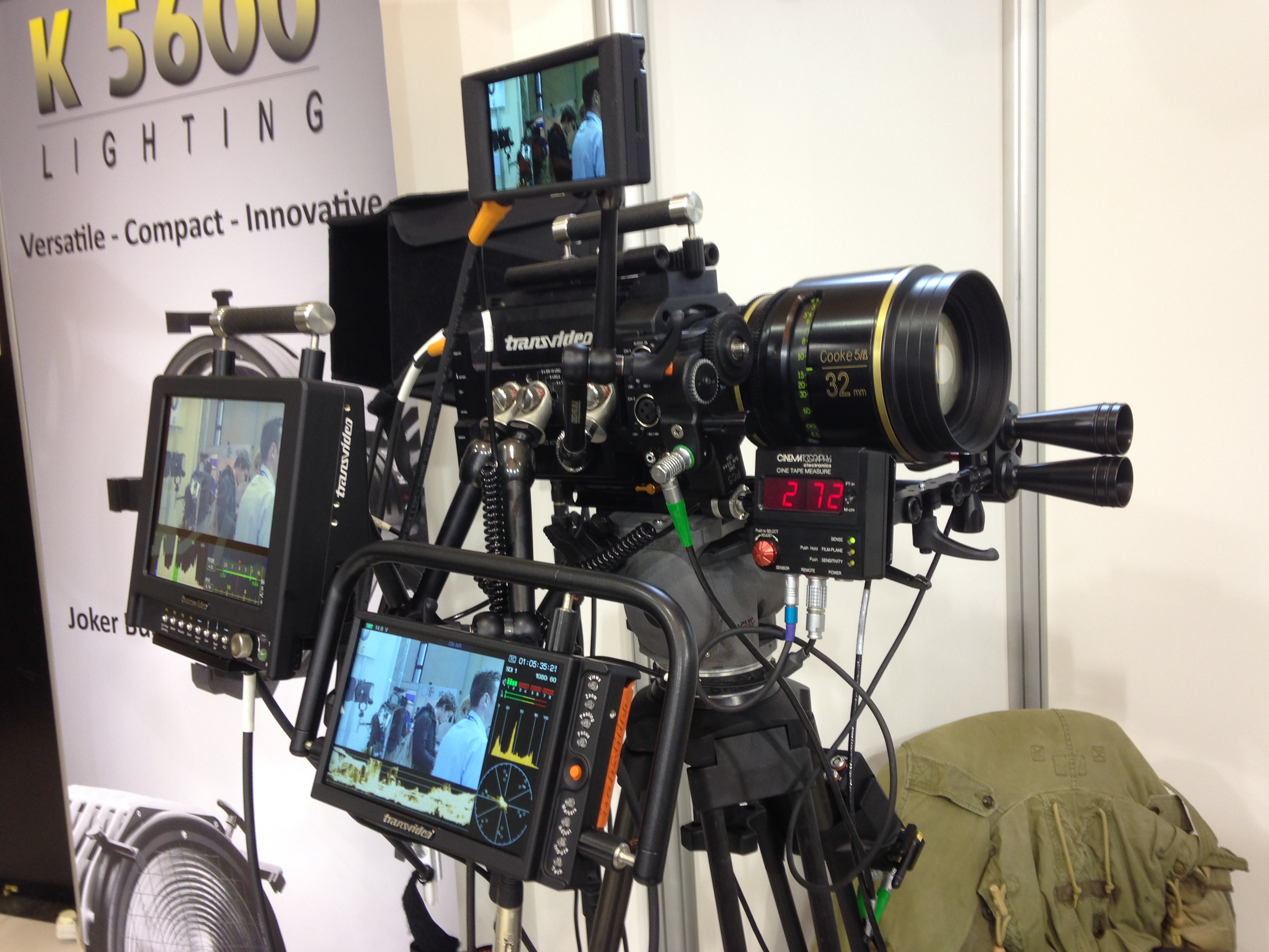 Supercharged SONY PMW-F3 on Transvideo booth at Camerimage