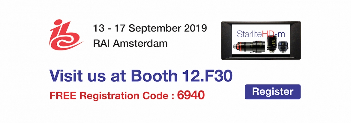 See Aaton Transvideo at IBC 2019 - Booth 12F30