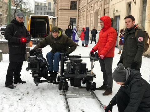 Commercial shoot in Saint Petersburg, Russia; director Gleb Orlov, 2018