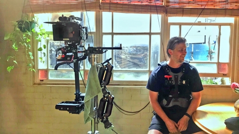 Peter Barta, Steadicam operator - Shooting of Long Story Short in Sydney, 2019