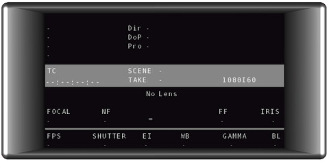 Transvideo StarliteHD metadata